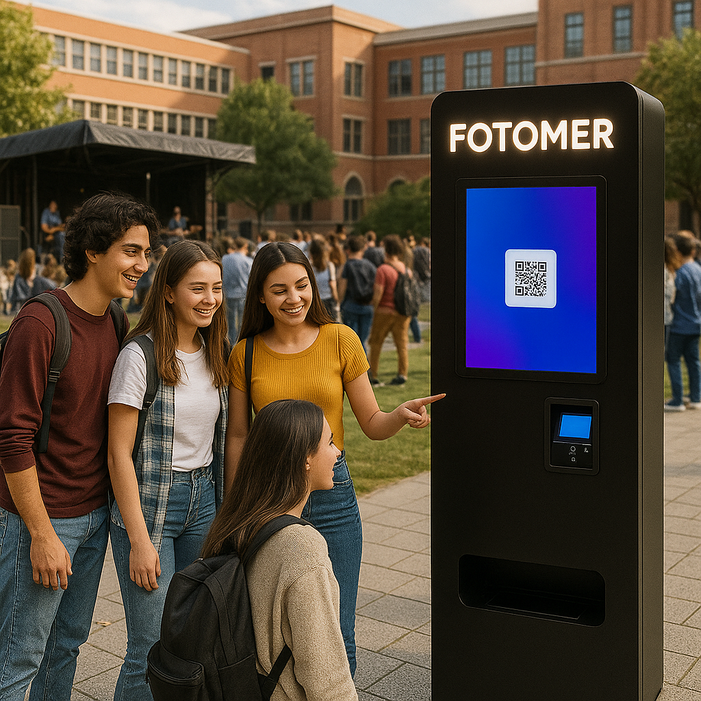 Fotomer kiosk okul etkinliğinde